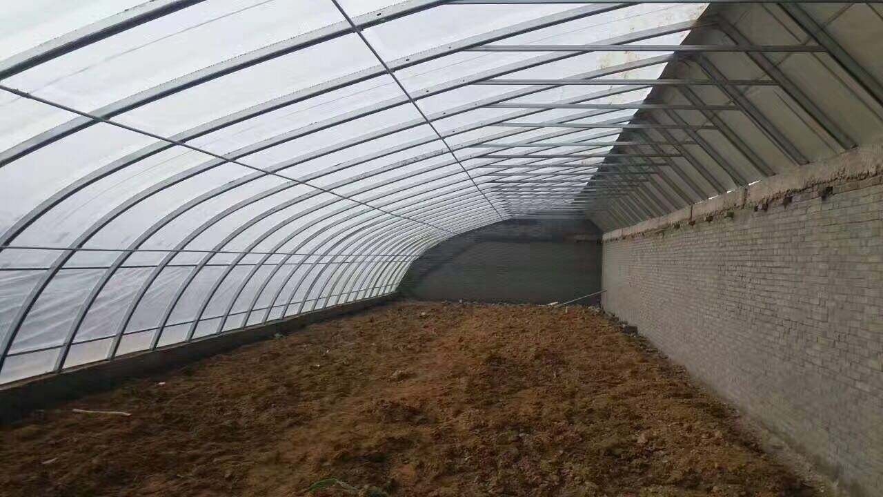 磚墻日光溫室大棚圖片